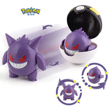 Load image into Gallery viewer, Pokemon Pokeball Anime Figures Toys, Pikachu Gengar Dragonite Snorlax Lapras Pocket Pokeball Toys
