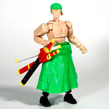 Load image into Gallery viewer, CloudAnimeStudio Roronoa Zoro 3D Printed Anime Figurine, One Piece Action Figures Multi-Jointed Toys
