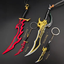 Load image into Gallery viewer, Solo Leveling Anime Manwha Sung Jinwoo Knight Killer Dagger Kasaka's Venom Fang Keychains Pendant
