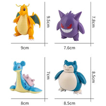 Load image into Gallery viewer, Pokemon Pokeball Anime Figures Toys, Pikachu Gengar Dragonite Snorlax Lapras Pocket Pokeball Toys
