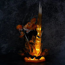 Load image into Gallery viewer, Agatsuma Zenitsu LED Anime Figure, Demon Slayer Action Figurines PVC Statue 35 CM
