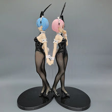Load image into Gallery viewer, Rem and Ram Twins Bunny Outfit Anime Figurines, Re:ZERO Starting Life in Another World Action Figures
