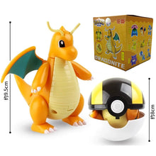 Load image into Gallery viewer, Pokemon Pokeball Anime Figures Toys, Pikachu Gengar Dragonite Snorlax Lapras Pocket Pokeball Toys
