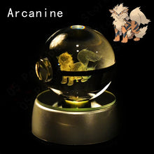 Load image into Gallery viewer, Pokemon 3D Crystal Ball Pokeballs with LED Light Base, Kids Anime Toy Gifts
