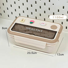 Load image into Gallery viewer, Simple Cute Portable Lunch Box, With Compartment &amp; Microwave-Safe, Perfect for Work, School, or Picnics

