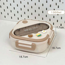 Load image into Gallery viewer, Simple Cute Portable Lunch Box, With Compartment &amp; Microwave-Safe, Perfect for Work, School, or Picnics

