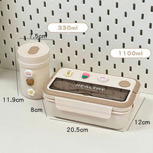 Load image into Gallery viewer, Simple Cute Portable Lunch Box, With Compartment &amp; Microwave-Safe, Perfect for Work, School, or Picnics
