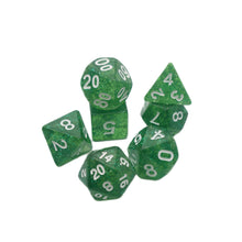 Load image into Gallery viewer, Spearmint Drop - 7 Piece DnD Dice Set | Acrylic RPG Gaming Dice
