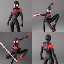 Load image into Gallery viewer, Spiderman Miles Morales Figure, Marvel Spider-Man Spider Verse Figurine 5 in
