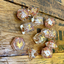 Load image into Gallery viewer, Swashbuckler - 14 Piece DnD Dice Set | Acrylic RPG Gaming Dice
