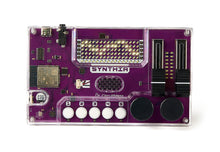 Load image into Gallery viewer, Purple electronic circuit board with 'SYNTHIA' branding on a white background
