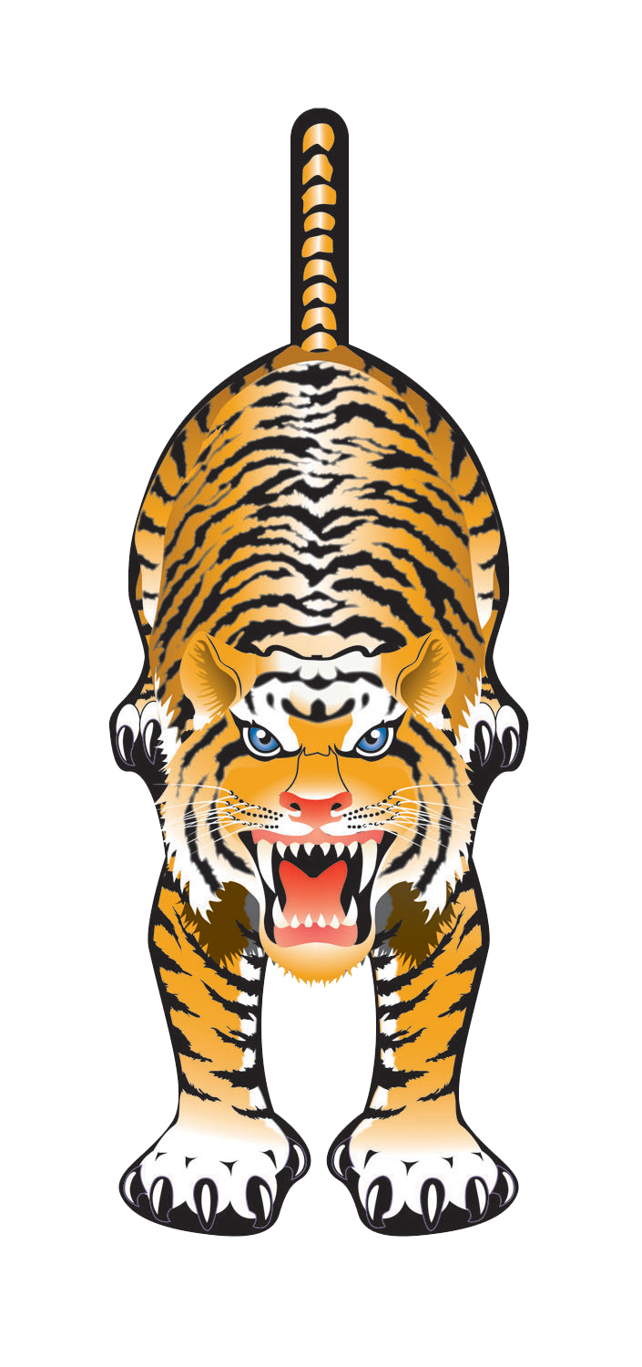 59 Inch Tall Tiger Nylon Kite