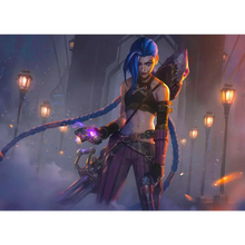 Load image into Gallery viewer, Arcane Jinx Cosplay Costume – LOL Season 2 Loli Outfit with Wig &amp; Accessories
