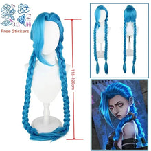 Load image into Gallery viewer, Arcane Jinx Cosplay Costume – LOL Season 2 Loli Outfit with Wig &amp; Accessories
