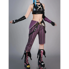 Load image into Gallery viewer, Arcane Jinx Cosplay Costume – LOL Season 2 Loli Outfit with Wig &amp; Accessories
