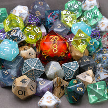 Load image into Gallery viewer, Mystery Hoard - 10 Dice Set Bundle + 1 RPG Accessory
