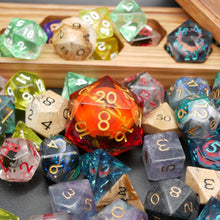 Load image into Gallery viewer, Mystery Hoard - 10 Dice Set Bundle + 1 RPG Accessory
