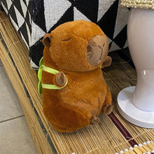 Load image into Gallery viewer, Soft Capybara Plush Toy with Turtle Backpack – Kid-Friendly Gift
