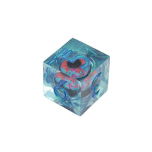 Load image into Gallery viewer, 1d6 Moving Eye Sharp Edge DnD Dice | Acrylic RPG Gaming Dice
