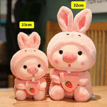 Load image into Gallery viewer, Cute Piggy Boba Plush – Must-Have for Stuffed Animal Lovers
