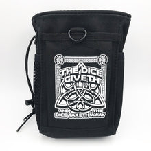 Load image into Gallery viewer, Dice Giveth and Taketh Deluxe Dice Bag
