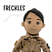 Load image into Gallery viewer, Custom Plush Doll - Add Mustache, Freckles, Glasses, and More | DIY Friendly
