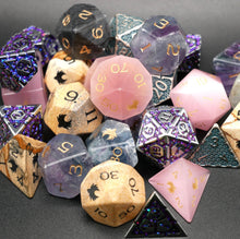 Load image into Gallery viewer, Mystery Hoard - 10 Dice Set Bundle + 1 RPG Accessory
