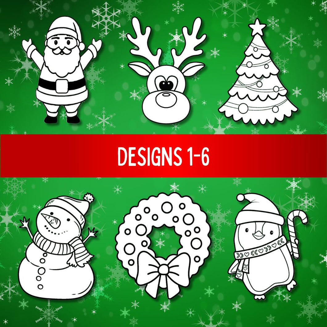 Christmas Craft Magnets | 2 Sets