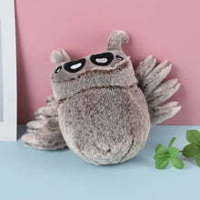 Load image into Gallery viewer, Plush toy Spider on a light blue surface with a pink background. Don't go farming in another universe without Lucas. 
