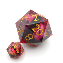 Load image into Gallery viewer, Nosferatu&#39;s Eye - Giant D20 Moving Eye DnD Dice | Acrylic RPG Gaming Dice

