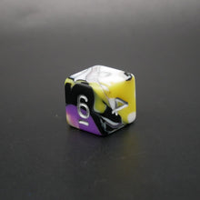 Load image into Gallery viewer, Panic Abstraction - 7 Piece DnD Dice Set | Acrylic RPG Gaming Dice
