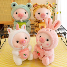 Load image into Gallery viewer, Cute Piggy Boba Plush – Must-Have for Stuffed Animal Lovers
