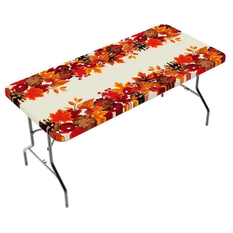 TCPlus 6ft Tablecloth Fall