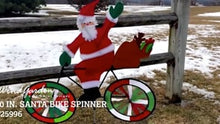 Load and play video in Gallery viewer, Bike Spinner - Santa 20 INCH AND 30 INCH
