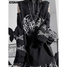 Load image into Gallery viewer, Punk Harajuku Off Shoulder Tee
