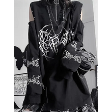 Load image into Gallery viewer, Punk Harajuku Off Shoulder Tee
