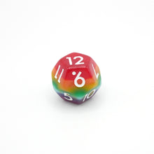 Load image into Gallery viewer, Rainbow Redux - 7 Piece DnD Dice Set | Acrylic RPG Gaming Dice
