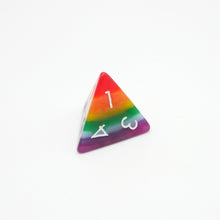 Load image into Gallery viewer, Rainbow Redux - 7 Piece DnD Dice Set | Acrylic RPG Gaming Dice
