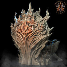 Load image into Gallery viewer, 3D Printed Archvillain Games - Queen Naamah on Throne 28mm 32mm D&amp;D
