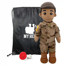 Load image into Gallery viewer, My Hero™ Army Soldier Daddy Doll | Custom Recordable Plush
