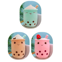 Load image into Gallery viewer, Boba Plush Toy for Kids – Soft Bubble Tea Pillow for Cuddles
