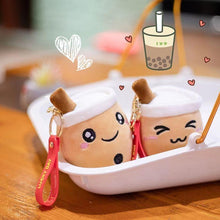 Load image into Gallery viewer, Cute Bubble Tea Keychains 3-Pack for Keys, Bags, and Gifts
