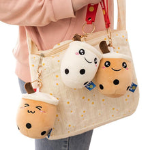 Load image into Gallery viewer, Cute Bubble Tea Keychains 3-Pack for Keys, Bags, and Gifts

