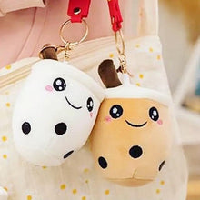 Load image into Gallery viewer, Cute Bubble Tea Keychains 3-Pack for Keys, Bags, and Gifts
