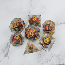 Load image into Gallery viewer, 1d6 Moving Eye Sharp Edge DnD Dice | Acrylic RPG Gaming Dice

