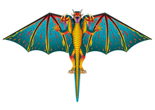 Load image into Gallery viewer, 3 Headed Ultra Nylon 74 inch Wingspan Dragon
