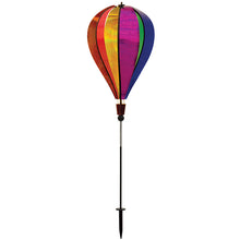 Load image into Gallery viewer, Rainbow Glitter 6 Panel Hot Air Balloon Ground Spinner
