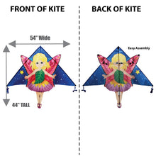 Load image into Gallery viewer, WindNSun Delta XT Fairy Nylon Kite, 54 Inches Wide
