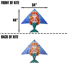 Load image into Gallery viewer, WindNSun Delta XT Mermaid Nylon Kite, 54 Inches Wide
