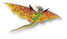 Load image into Gallery viewer, 76 Inch (6 Foot) Wingspan 3-D Green Dragon Nylon Kite
